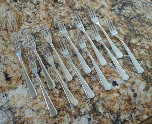 Norpro 12 Cocktail Shrimp Hors d'oeuvres Pickle Forks 5" Stainless Steel 18/10